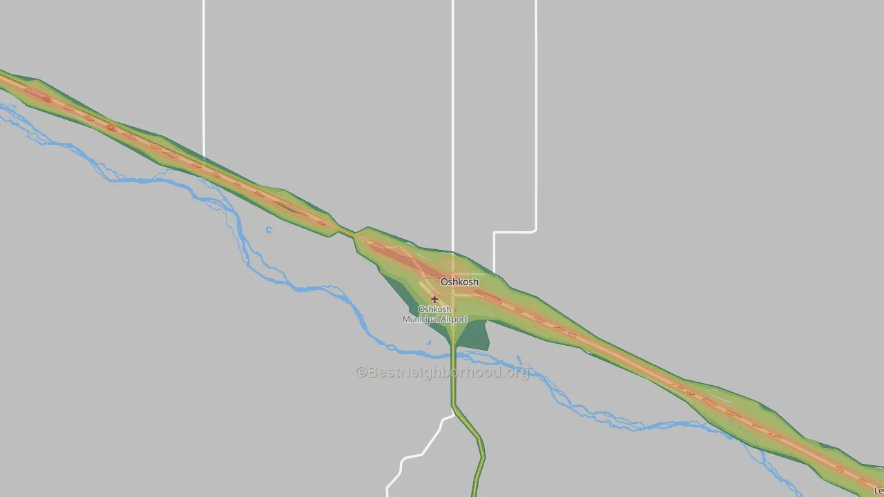 69154, NE Map of Noise Levels in 69154