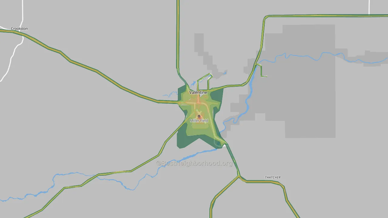 69201, NE Map of Noise Levels in 69201