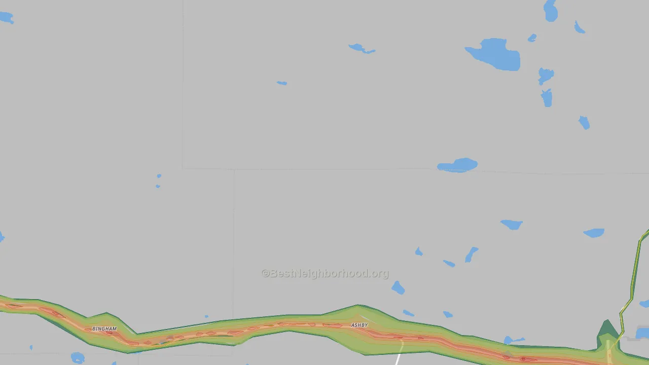 69333, NE Map of Noise Levels in 69333