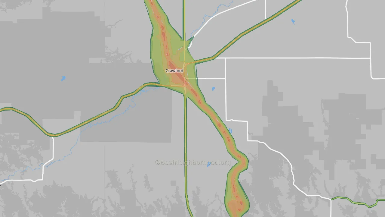 69339, NE Map of Noise Levels in 69339