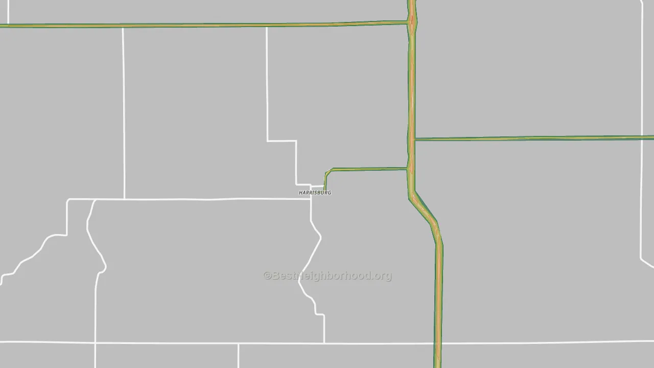 69345, NE Map of Noise Levels in 69345