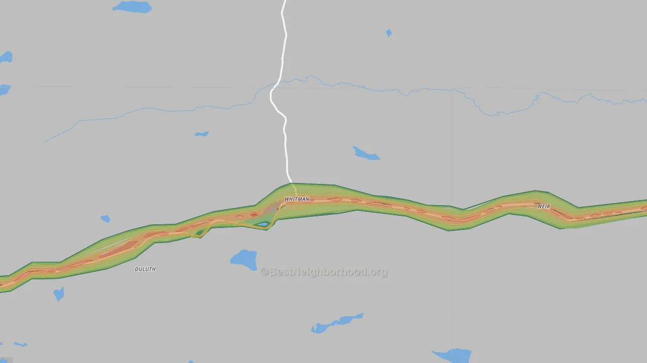 69366, NE Map of Noise Levels in 69366