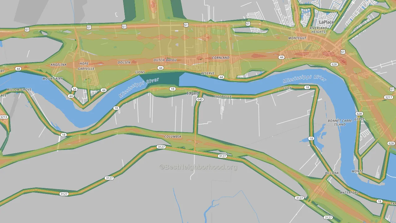 70049, LA Map of Noise Levels in 70049