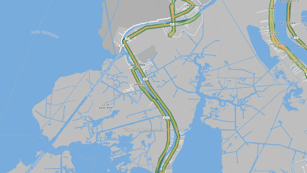 70067, LA Map of Noise Levels in 70067