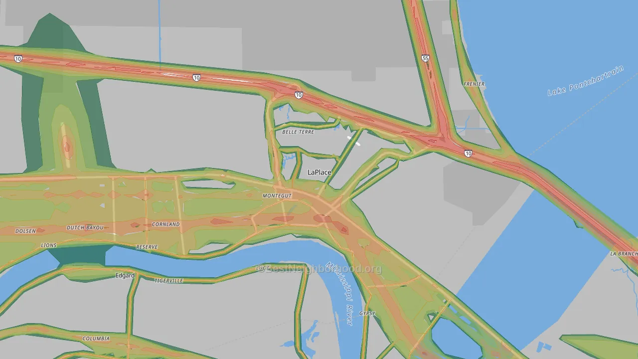 70068, LA Map of Noise Levels in 70068