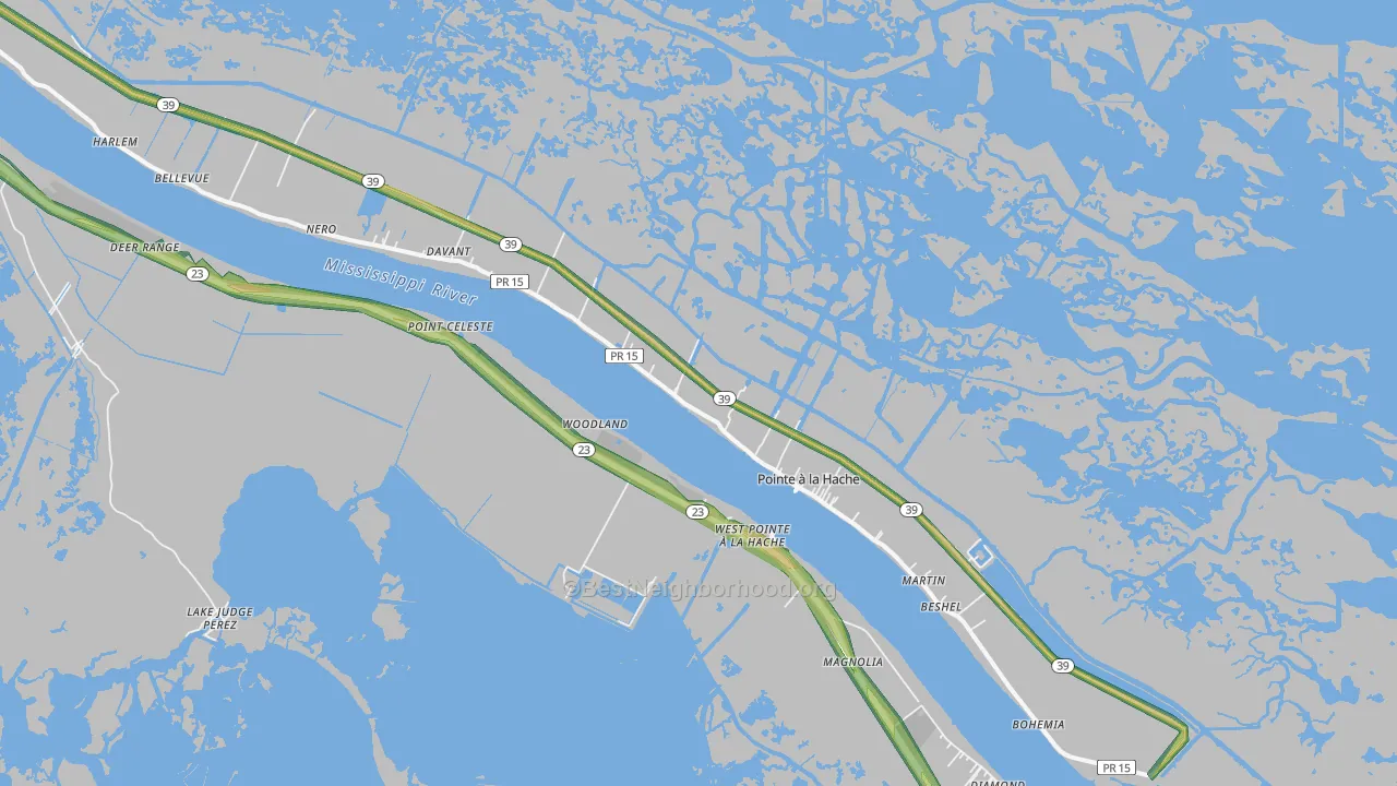 70082, LA Map of Noise Levels in 70082