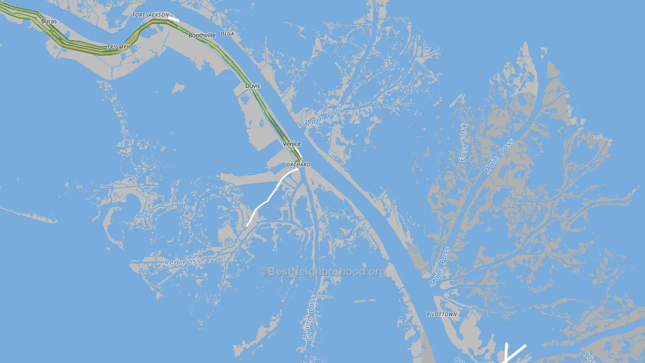 70091, LA Map of Noise Levels in 70091