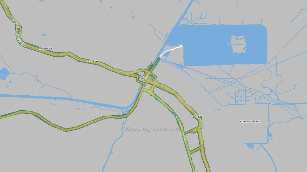 70373, LA Map of Noise Levels in 70373