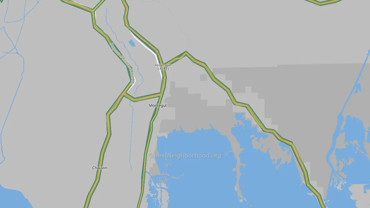 70377, LA Map of Noise Levels in 70377