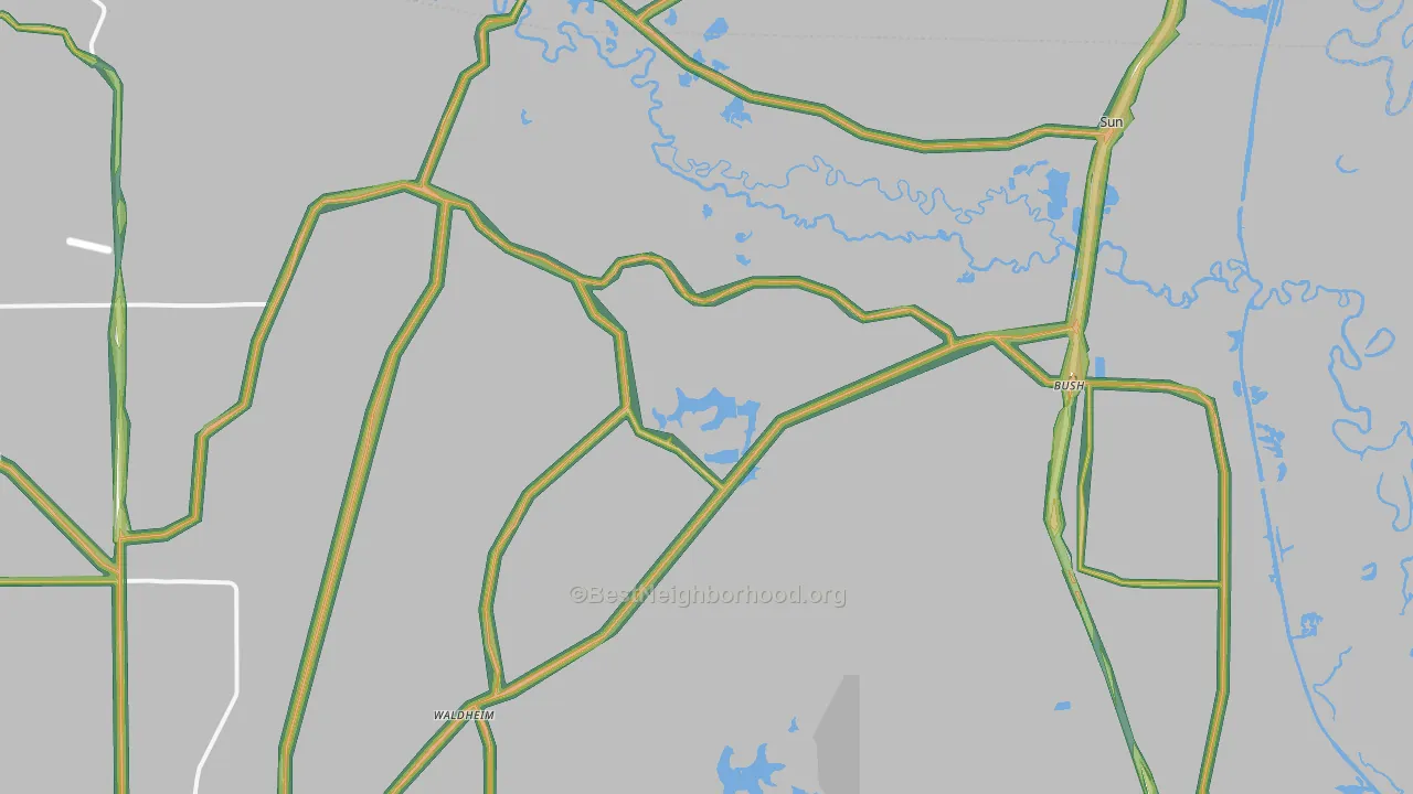 70431, LA Map of Noise Levels in 70431