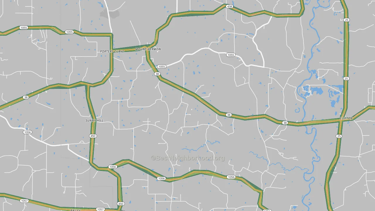 70450, LA Map of Noise Levels in 70450