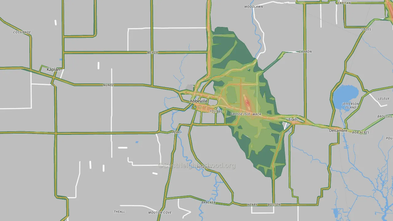 70510, LA Map of Noise Levels in 70510