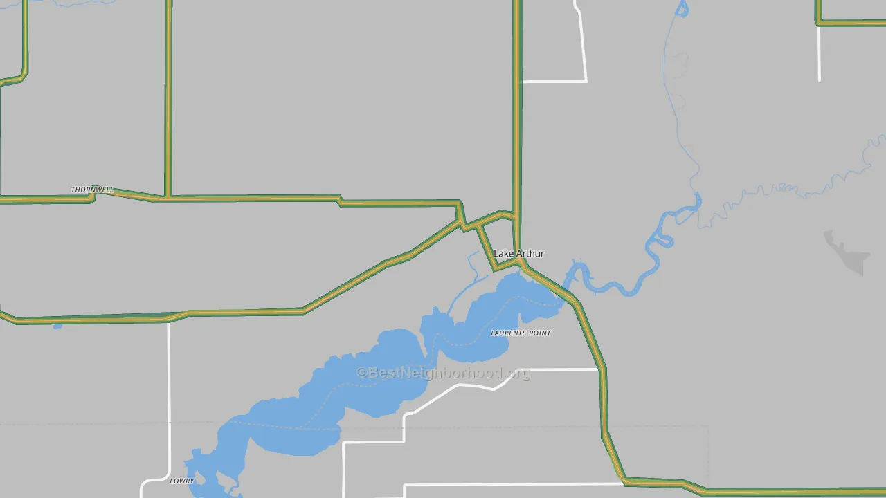 70549, LA Map of Noise Levels in 70549