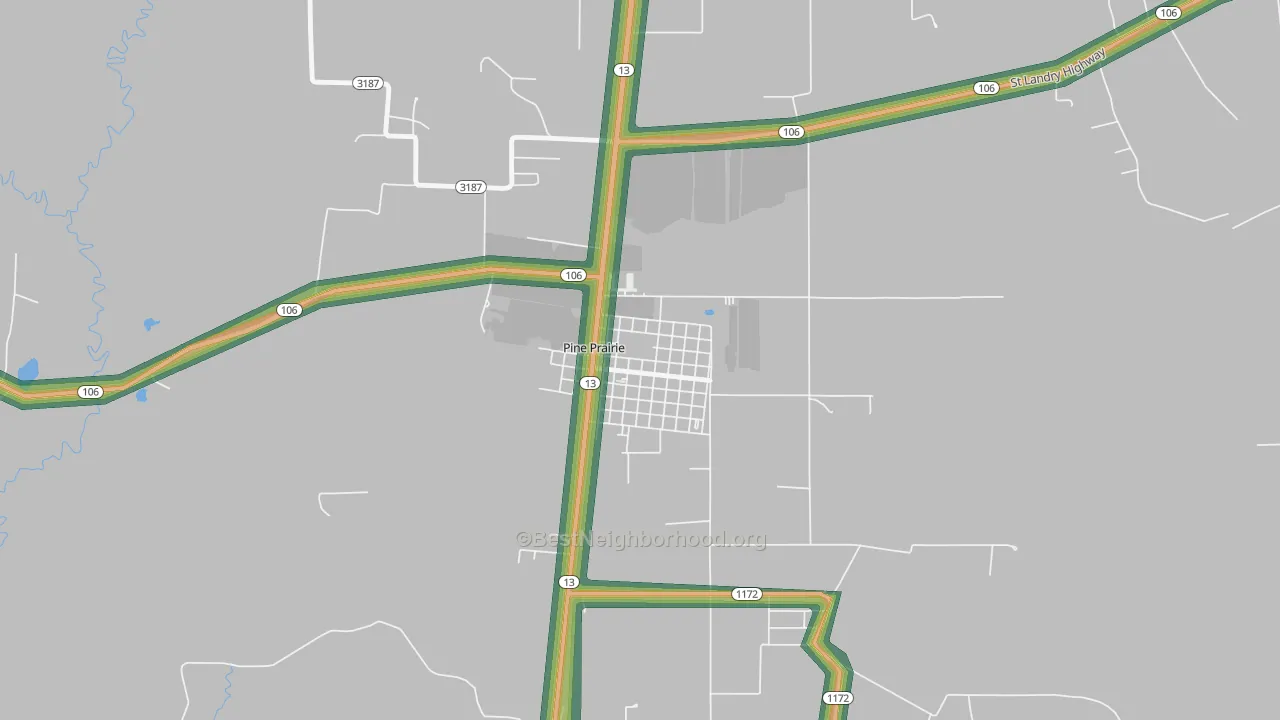 70576, LA Map of Noise Levels in 70576