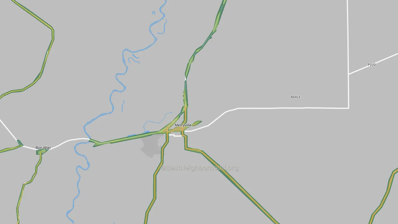 70653, LA Map of Noise Levels in 70653
