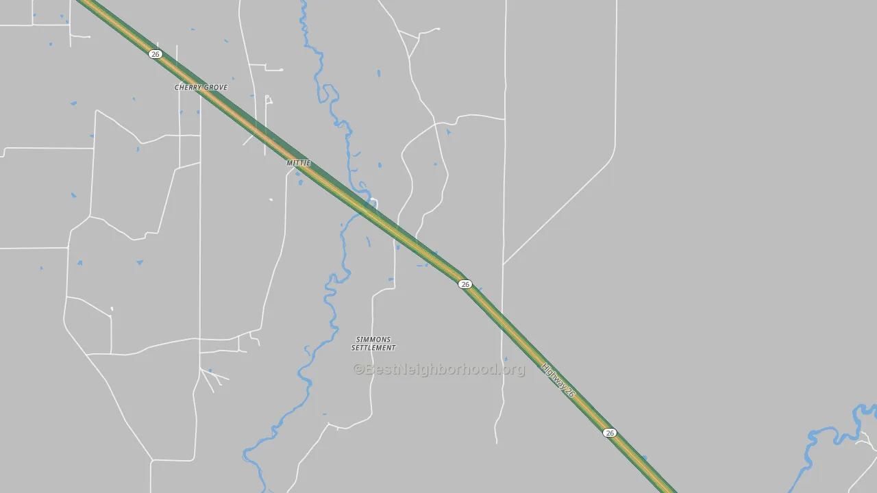 70654, LA Map of Noise Levels in 70654