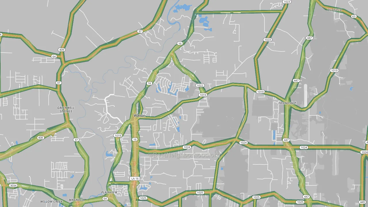 70706, LA Map of Noise Levels in 70706
