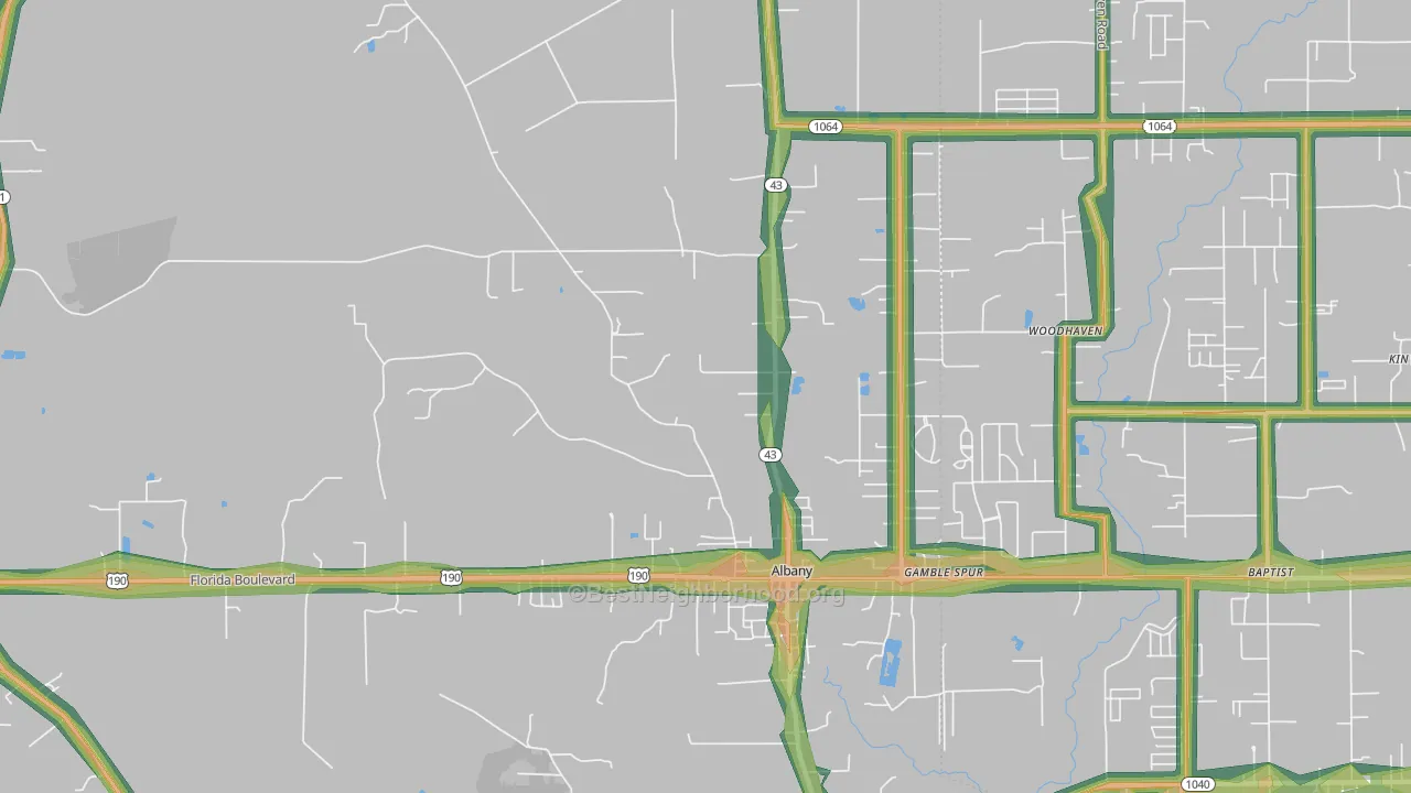 70711, LA Map of Noise Levels in 70711