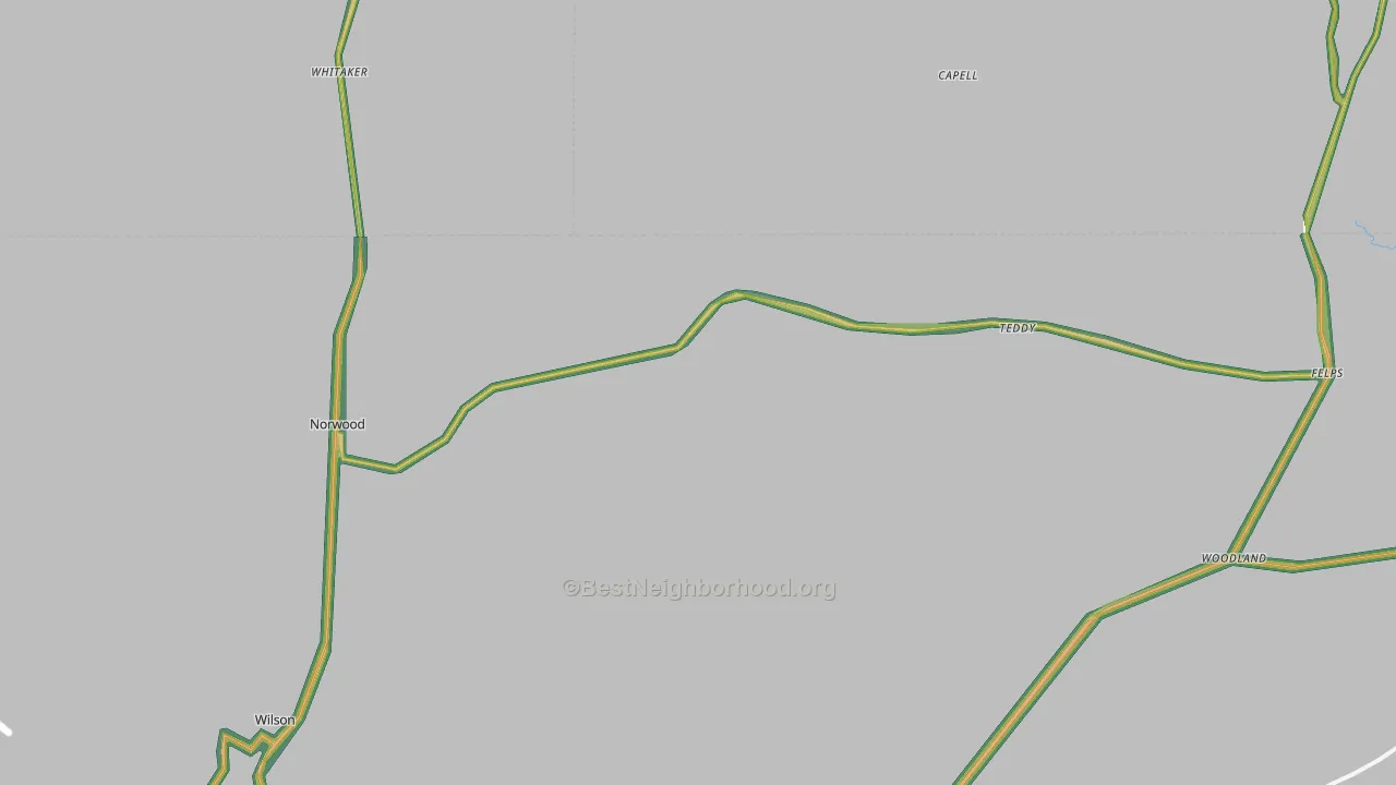 70761, LA Map of Noise Levels in 70761