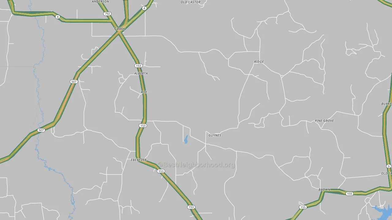 71016, LA Map of Noise Levels in 71016
