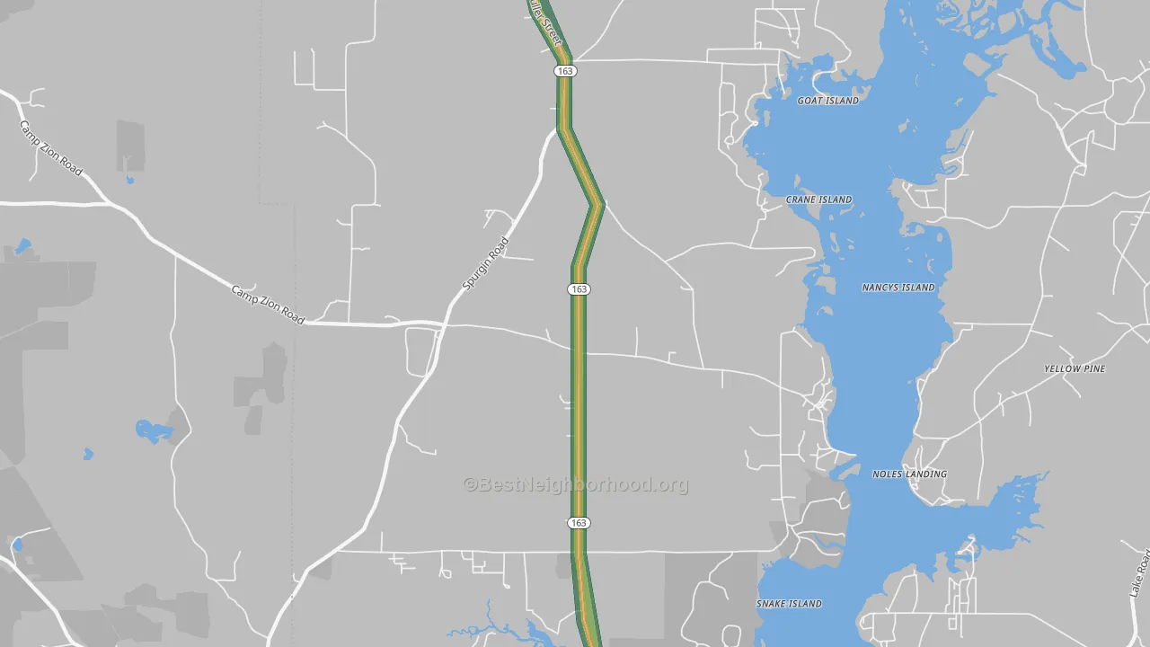 71023, LA Map of Noise Levels in 71023