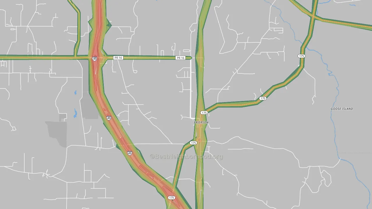 71027, LA Map of Noise Levels in 71027