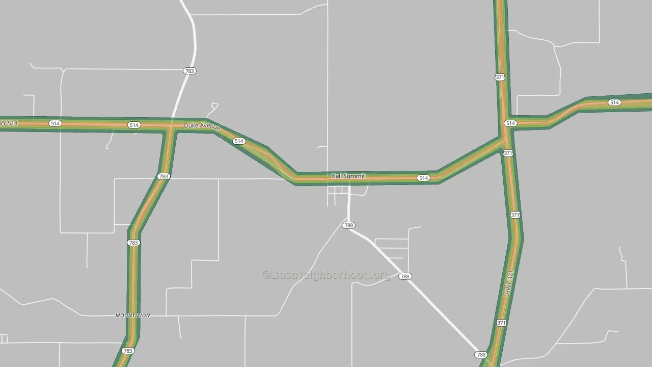 71034, LA Map of Noise Levels in 71034