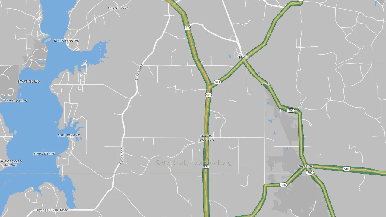 71039, LA Map of Noise Levels in 71039