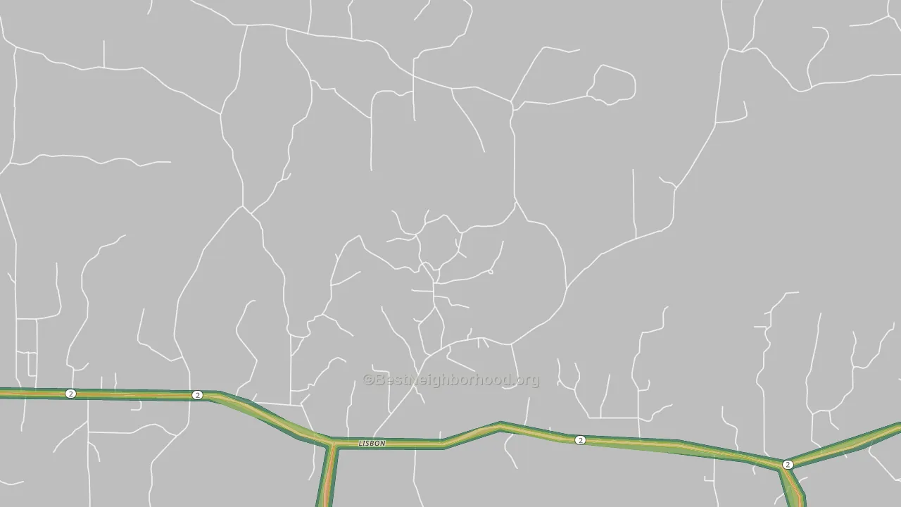 71048, LA Map of Noise Levels in 71048