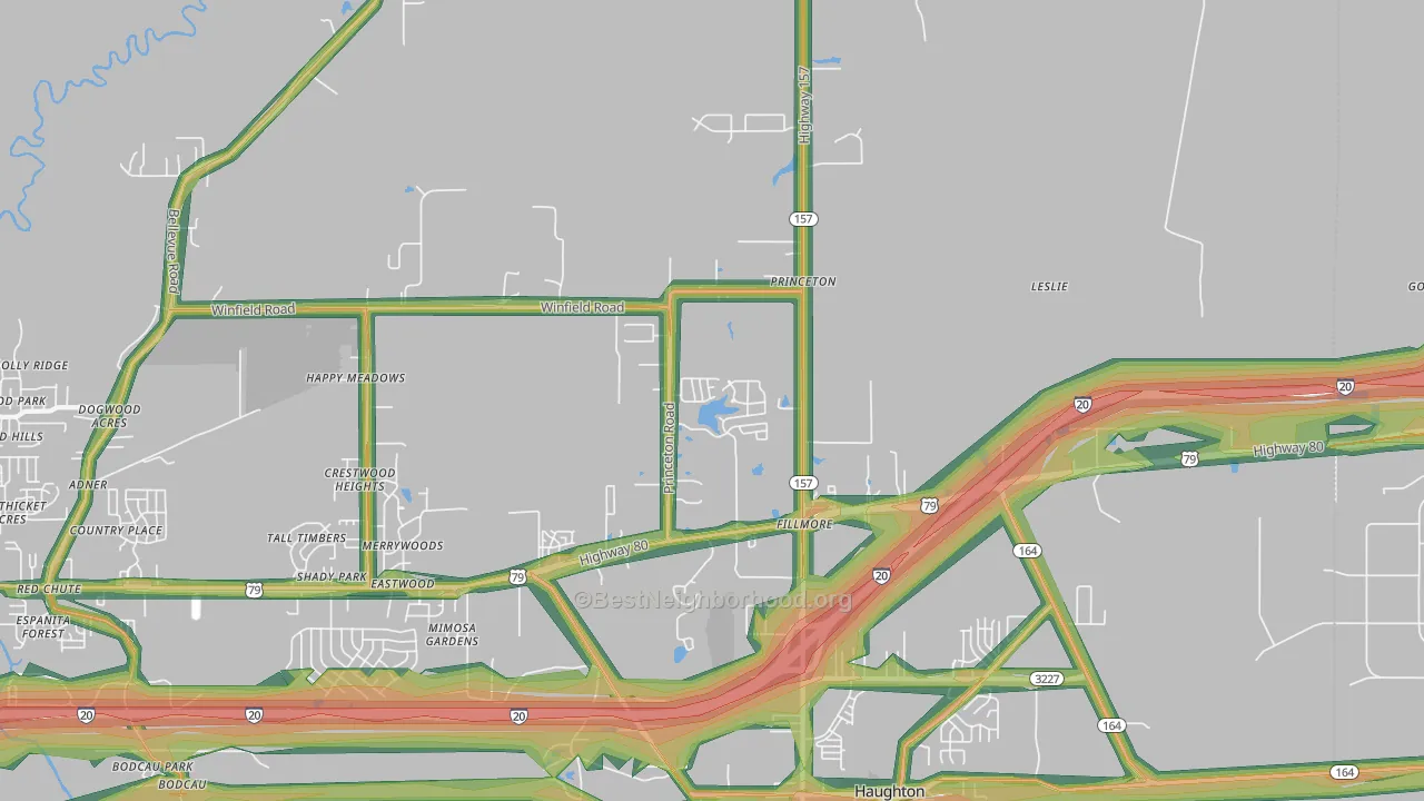 71067, LA Map of Noise Levels in 71067