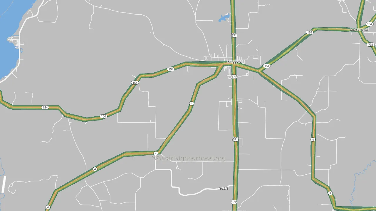 71068, LA Map of Noise Levels in 71068