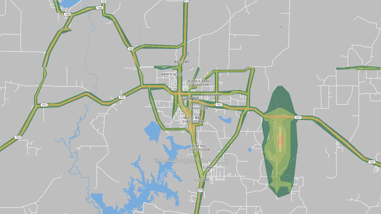 71075, LA Map of Noise Levels in 71075