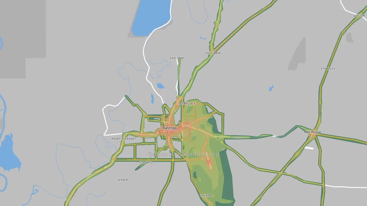 71220, LA Map of Noise Levels in 71220