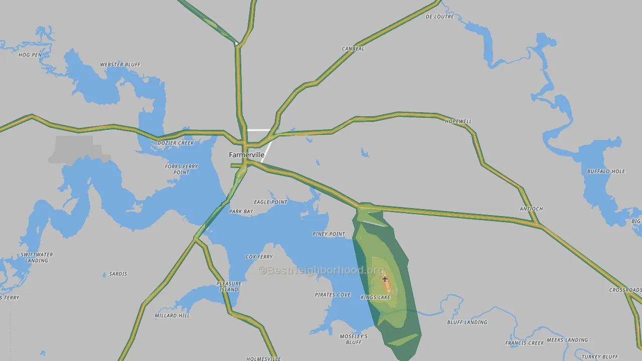 71241, LA Map of Noise Levels in 71241