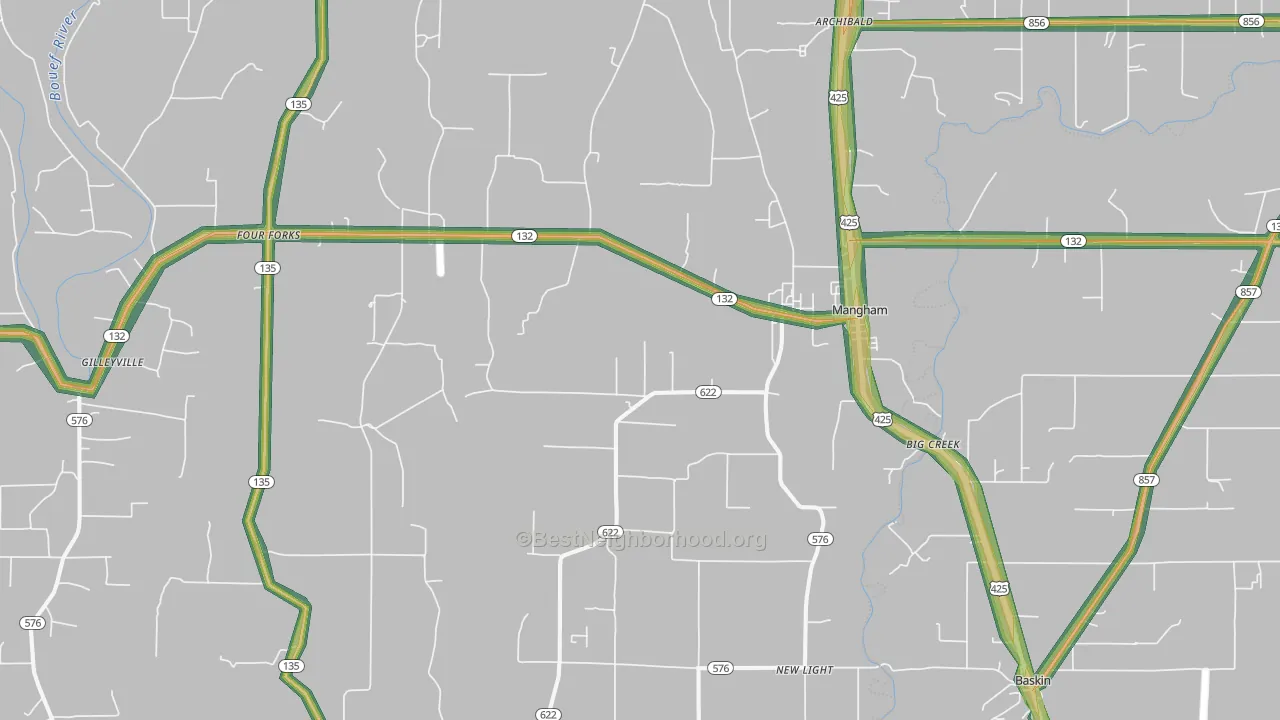 71259, LA Map of Noise Levels in 71259