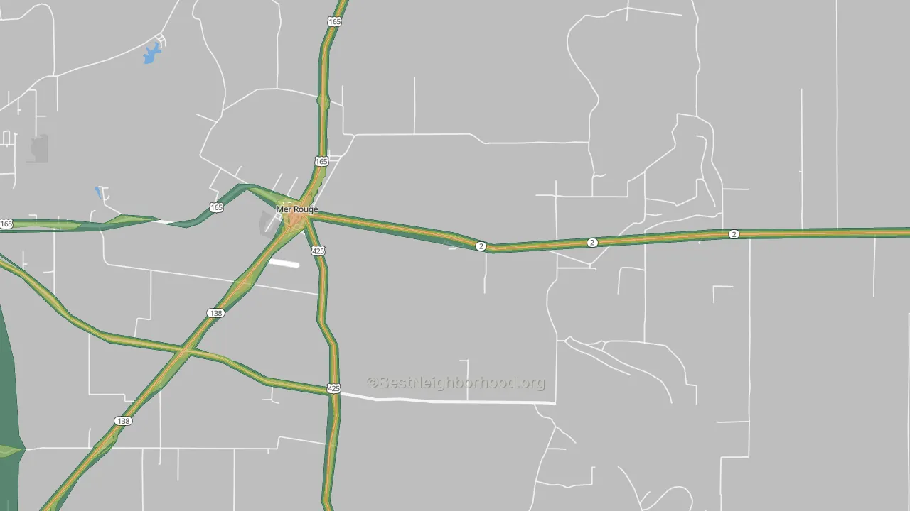 71261, LA Map of Noise Levels in 71261