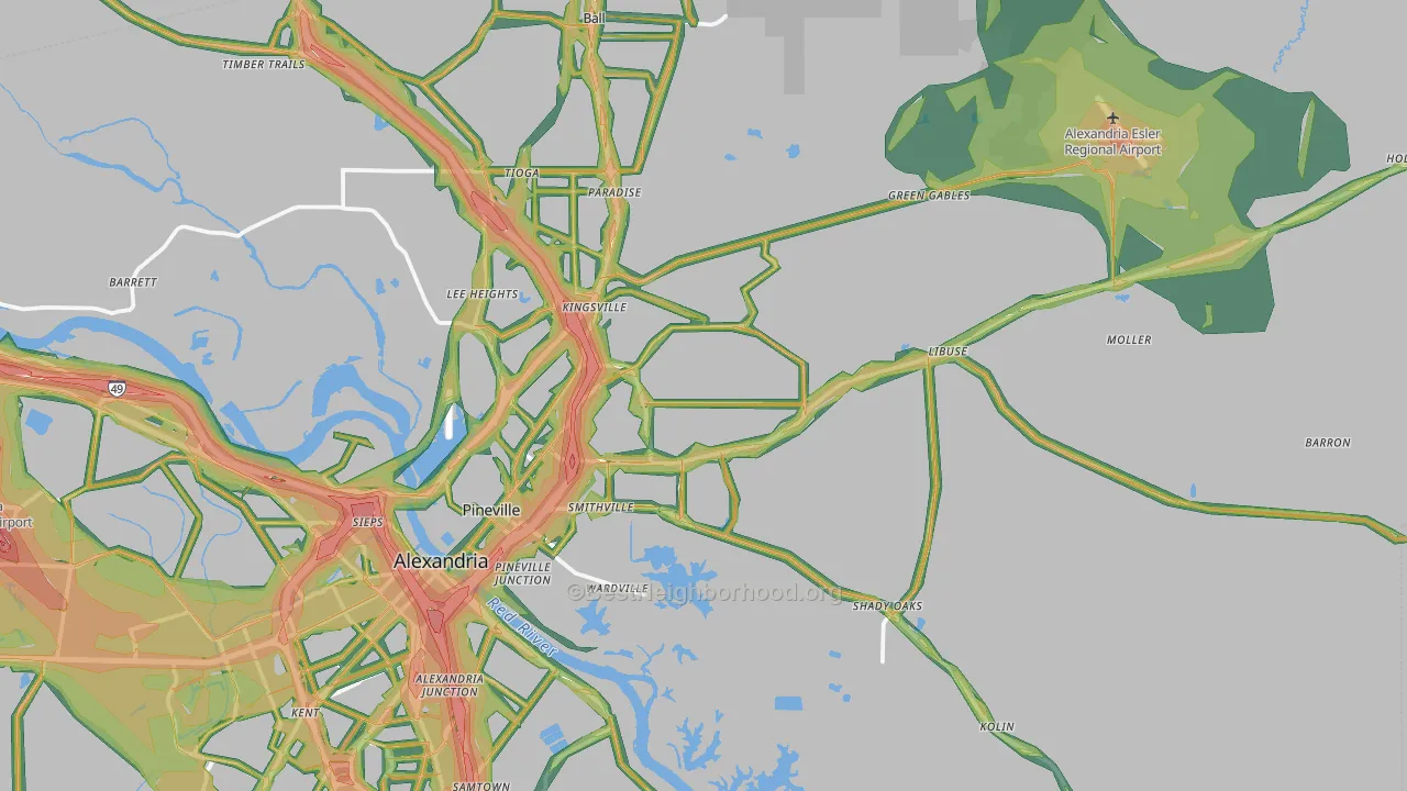 71360, LA Map of Noise Levels in 71360