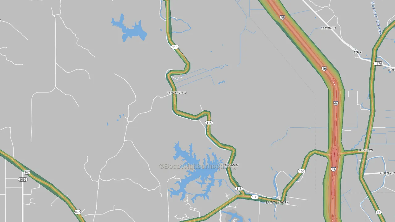71367, LA Map of Noise Levels in 71367