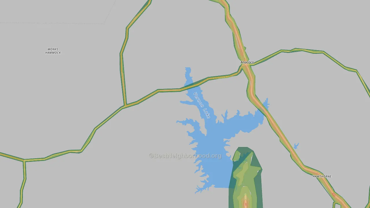 71403, LA Map of Noise Levels in 71403