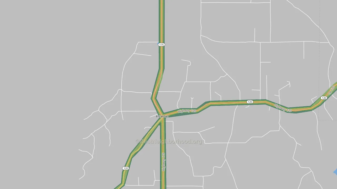 71406, LA Map of Noise Levels in 71406