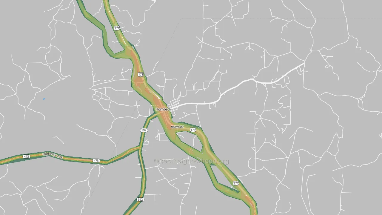 71439, LA Map of Noise Levels in 71439