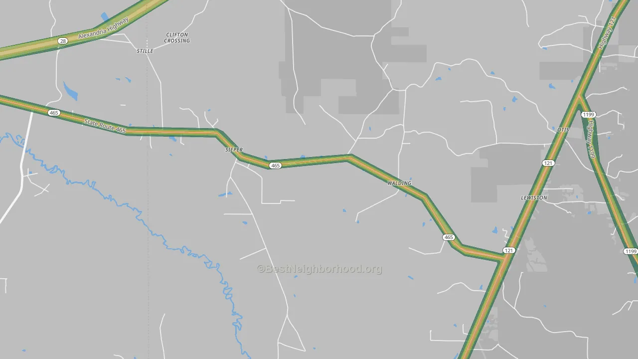 71472, LA Map of Noise Levels in 71472