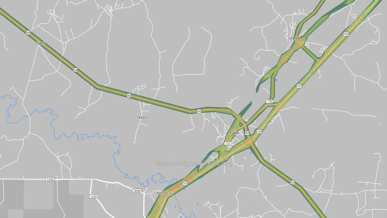 71479, LA Map of Noise Levels in 71479