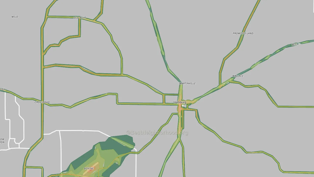 71646, AR Map of Noise Levels in 71646