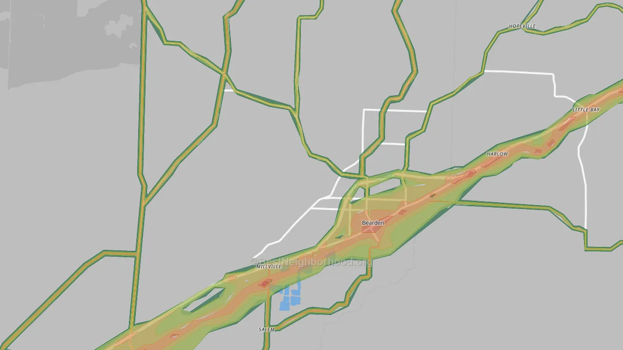 71720, AR Map of Noise Levels in 71720