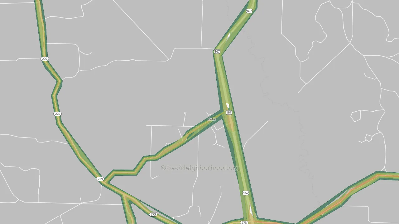 71748, AR Map of Noise Levels in 71748