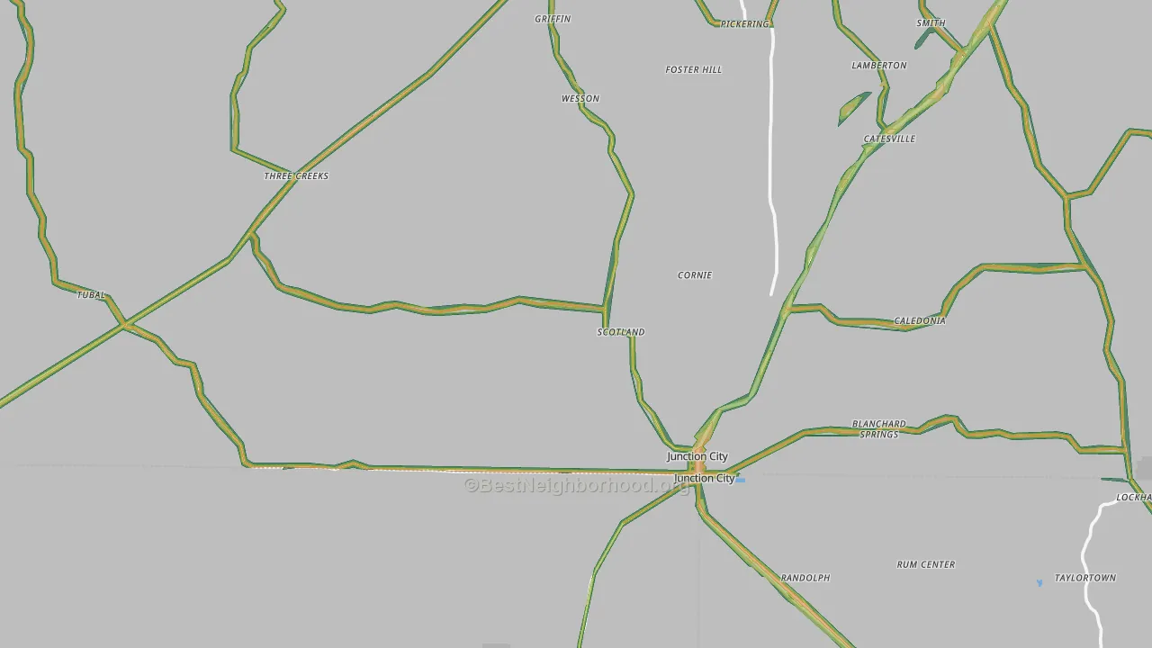 71749, AR Map of Noise Levels in 71749