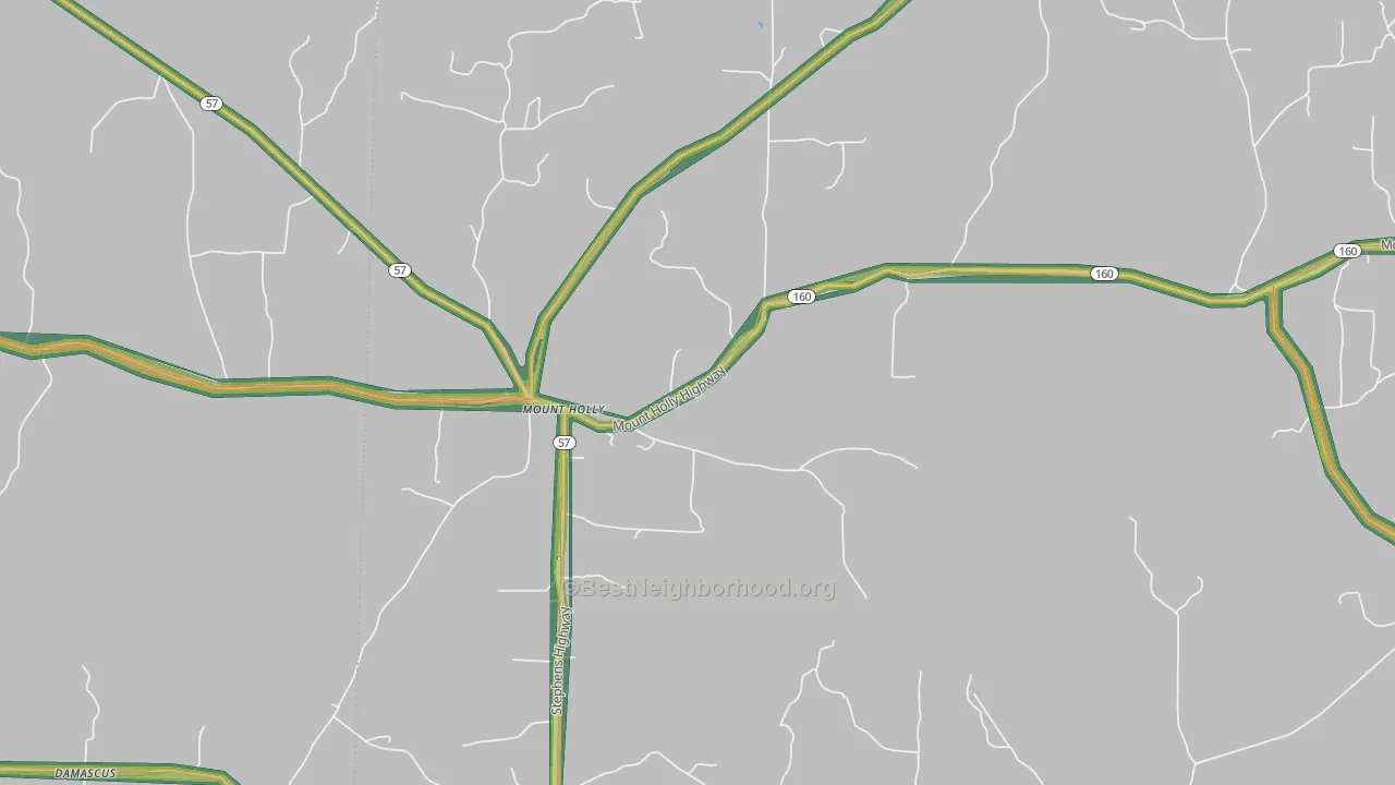 71758, AR Map of Noise Levels in 71758