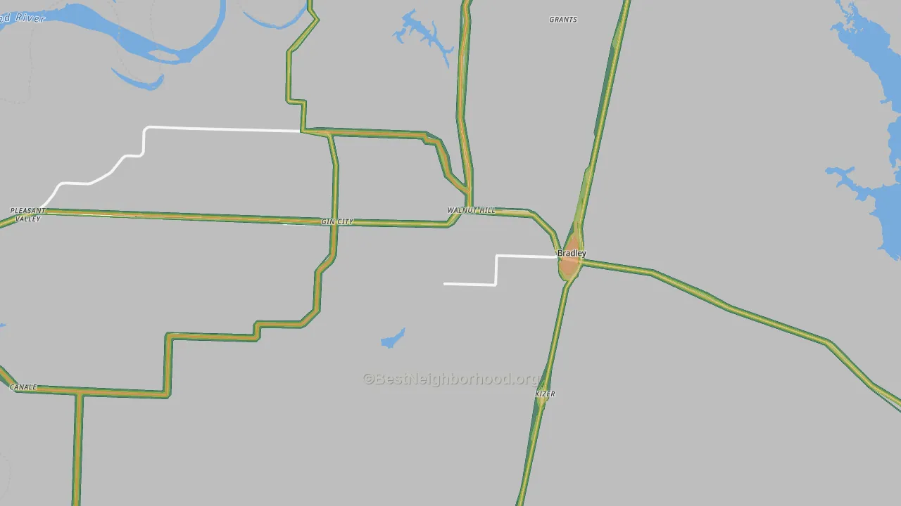 71826, AR Map of Noise Levels in 71826
