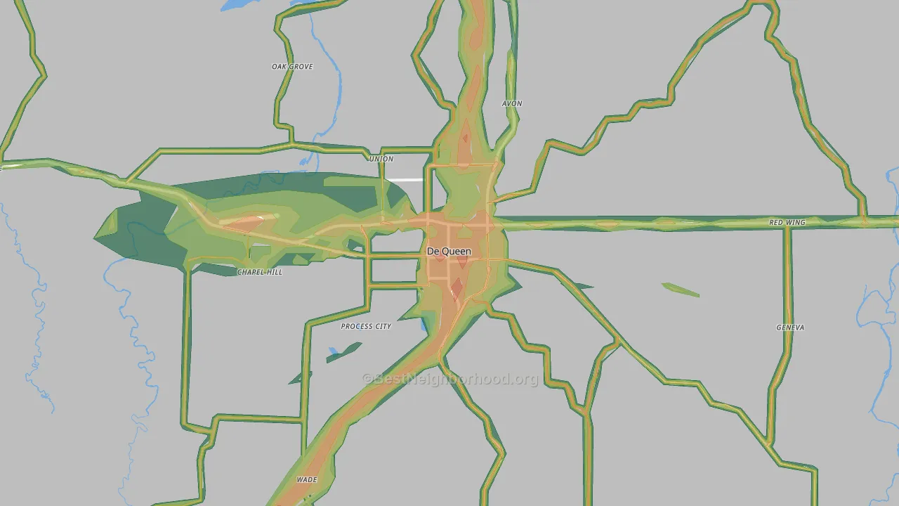 71832, AR Map of Noise Levels in 71832
